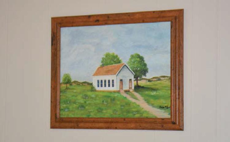 This painting depicts what is believed to be the original First Baptist Church of Kempner that was built in 1906. erick mitchell | dispa tch record