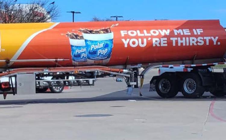 A truck replinishes the fuel supply at Circle K near the intersection of E.E. Ohnmeiss Drive and Key Avenue on Friday. COURTESY PHOTO