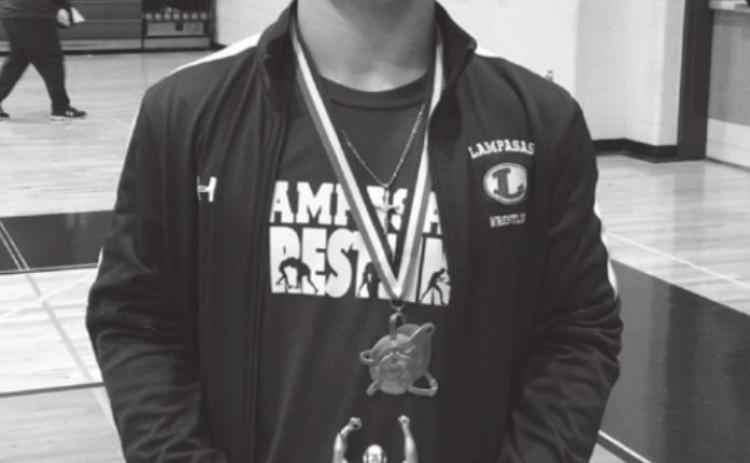 Daemien Rivas was named Most Valuable Middle Weight lifter at the Temple Takedown Tournament. COURTESY PHOTO