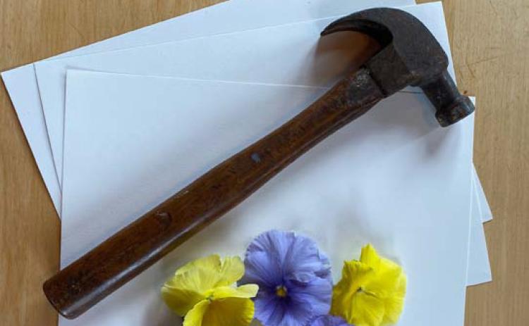 Create works of art with flowers