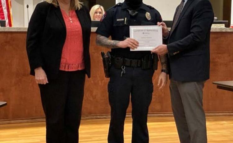 Officer recognized for five years’ service