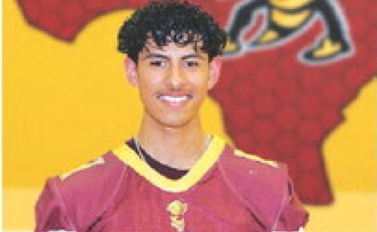 Name: Carlos Medina Class: Senior Sport: Football Favorite Movie: Marvel Movies Favorite Midnight Snack: Watermelon Favorite Social Media: Snapchat Main Goal This Season: To be a good player