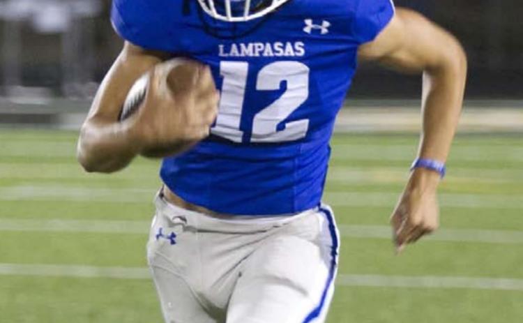 Dylan Sanchez runs toward the end zone during his 69-yard touchdown that got the Badgers on the board against Gatesville. HUNTER KING | DISPATCH RECORD