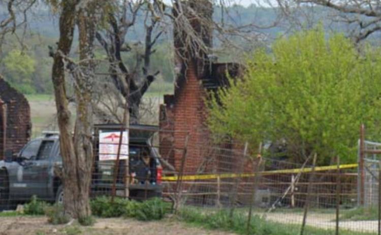 This Lometa house is a total loss after a fire Sunday morning, Fire Marshal Ronnie Withers said. The house is on County Road 2001. DAVID LOWE | DISPATCH RECORD