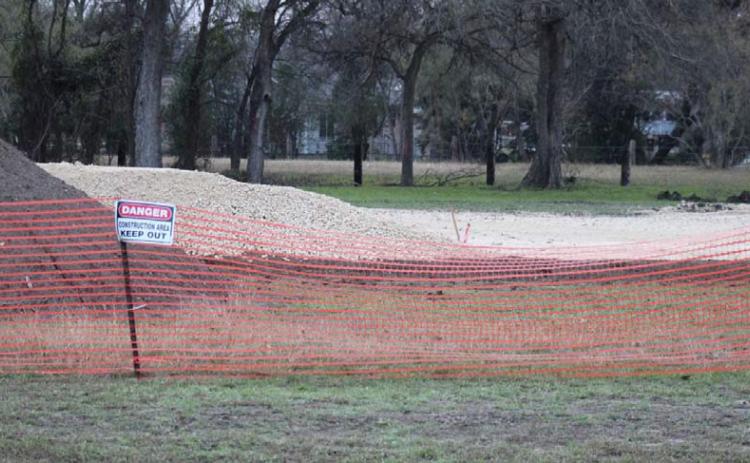 After weather delays set back the construction schedule of the Lampasas Skate Park, the dirt pad was completed, and Parks &amp; Recreation officials anticipate work crews will begin construction of the park forms within two weeks. JOYCESARAH MCCABE | DISPATCH RECORD