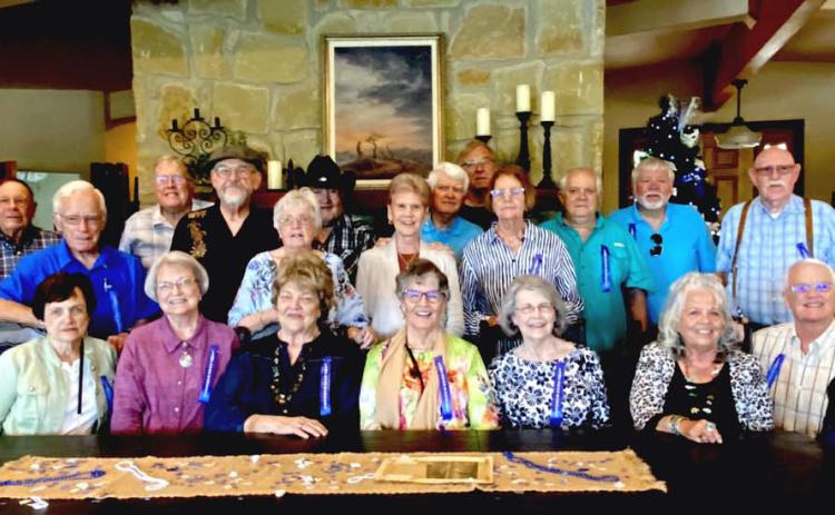 Twenty-three members of the Lampasas High School Class of 1962 swapped stories and memories at their recent gathering. courtesy photo
