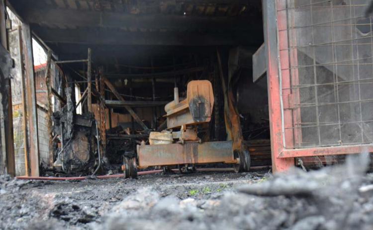 A fire Friday caused major damage to Young’s BBQ &amp; More, located at E.E. Ohnmeiss Drive and U.S. Highway 281 South. MONIQUE BRAND | DISPATCH RECORD