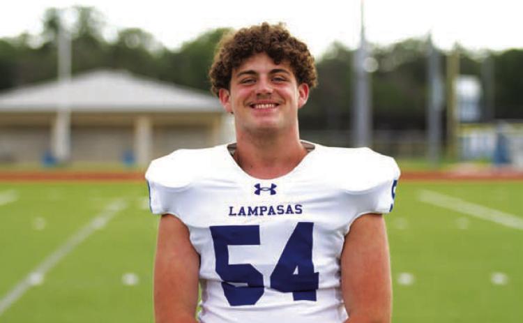 Name: Maxx Osburn Class: Junior Sport: Football Favorite Teacher or Coach: Coach Kleckner Favorite Place in Lampasas: McDonald’s One Person You Look Up To: My brother Main Goal This Season: Be the best player I can be