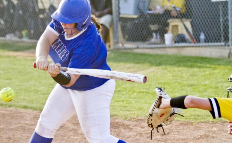 Harley Wakeman drove in two runs and pitched five innings in an 8-7 district loss at Gatesville. JEFF LOWE | DISPATCH RECORD