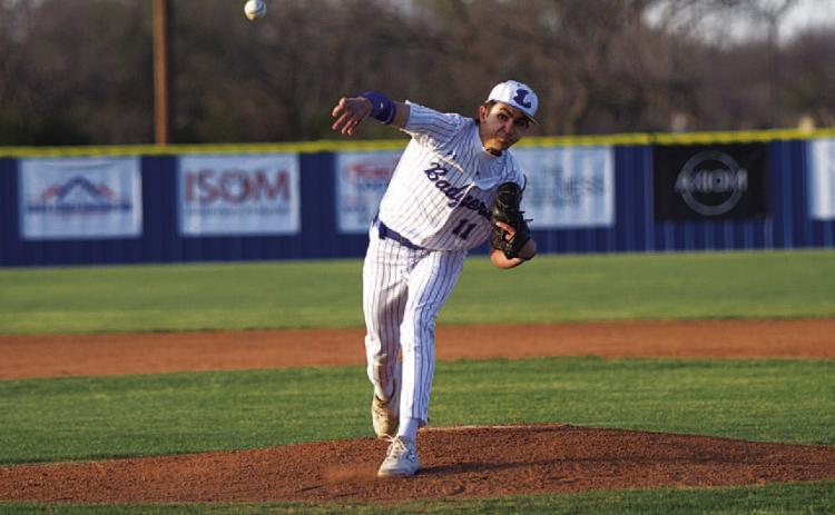 HUNTER KING | DISPATCH RECORD Kade Landry was excellent in his first district start on Tuesday.