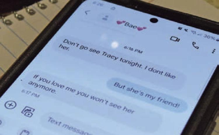 Verbal manipulation and isolation from friends are tools that abusers use in relationships. ALEXANDRIA RANDOLPH | DISPATCH RECORD