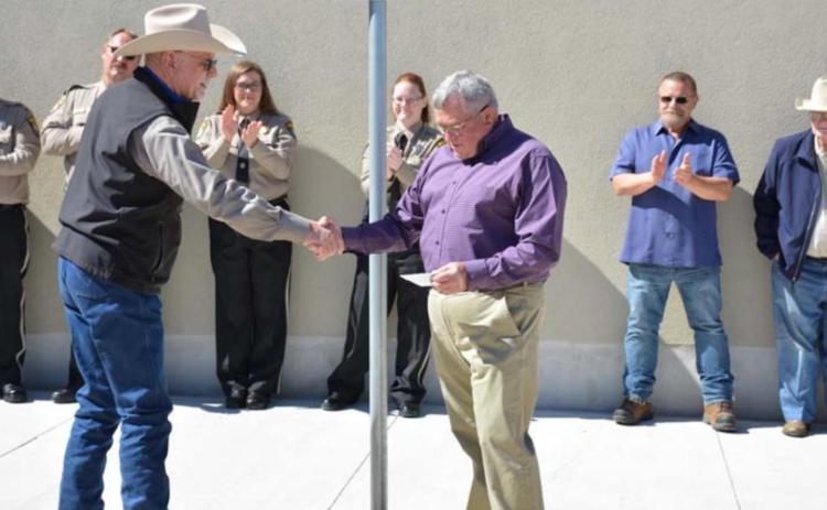 Goodwin honored for volunteer work on jail project