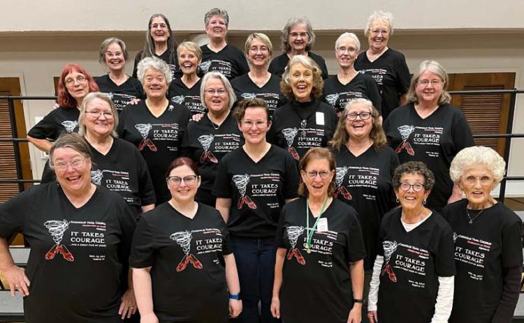This group of singers will offer a performance Nov. 19 at the Cultural Activities Center in Temple. Chisholm Trail Chorus is celebrating its 40th anniversary this year. courtesy photo | chisholm trail chorus