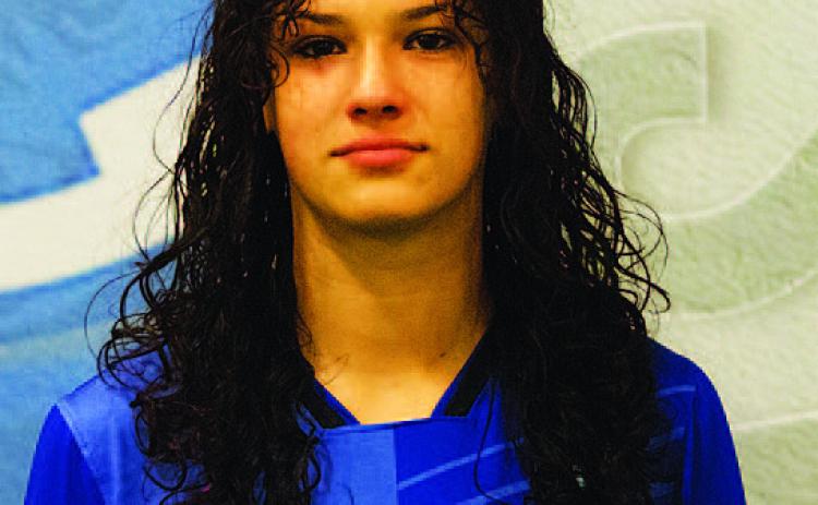 Name: Lona Hinson Class: Senior Sport: Soccer and Track Favorite Teacher or Coach: Coach Burnside Favorite Place in Lampasas: Walmart One Person You Look Up To: My mom Main Goal This Season: To win