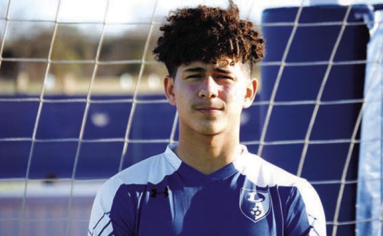 Name: Elias Ayala Class: Freshman Sport: Soccer, Track, Powerlifting and Football Role Model: My Older Brother Favorite Thing to Eat: PB&amp;J One Place to Travel: Hong Kong Favorite Music Genre: Taylor Swift
