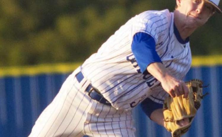 Carson Bekker pitched the first three innings of a 7-2 victory over Glen Rose on Tuesday. JEFF LOWE | DISPATCH RECORD
