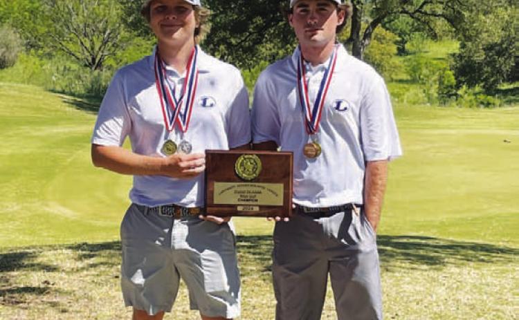 Nick Haas, left, and Peyton Spore placed second and third in the tournament on Monday and Tuesday. COURTESY PHOTO | GERRY SPORE