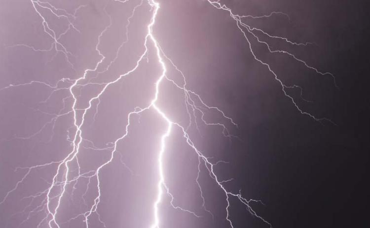 Storm brings striking display of lightning
