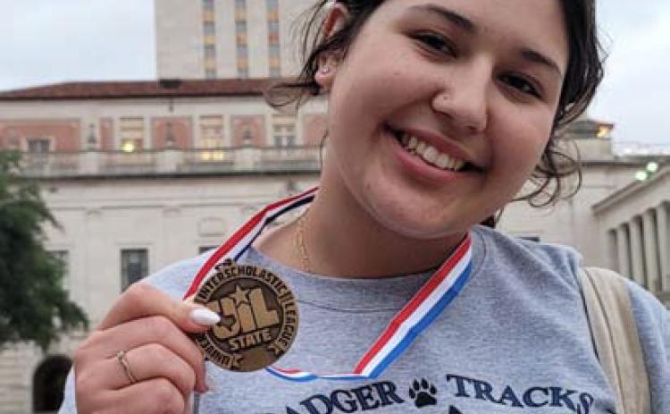 COURTESY PHOTO Jade Arzola placed sixth in Feature Writing.