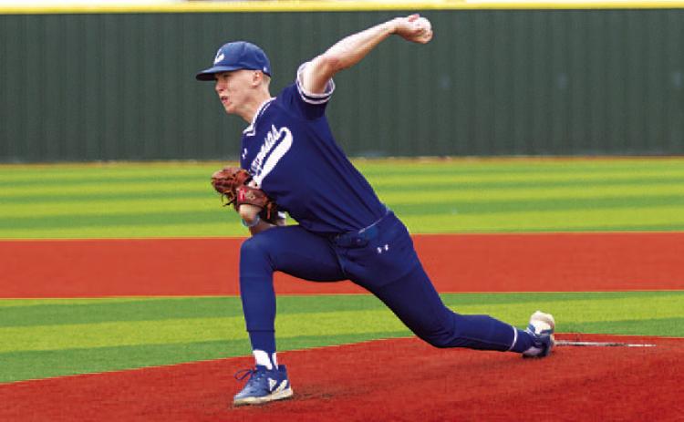 Jonas Andersen threw a no-hitter in Tuesday’s win over Jarrell. HUNTER KING | DISPATCH RECORD