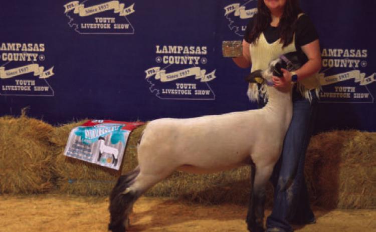 Sara Lusty garnered Senior Showmanship honors for lambs. ERICK MITCHELL | DISPATCH RECORD