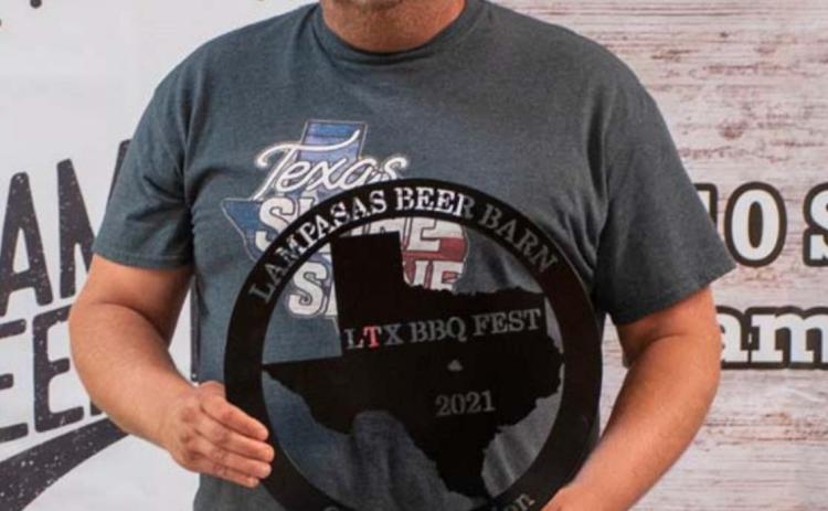 Clinton Ullman of Double U BBQ earned the grand-champion designation at the 2021 LTX BBQ Fest. COURTESY PHOTO