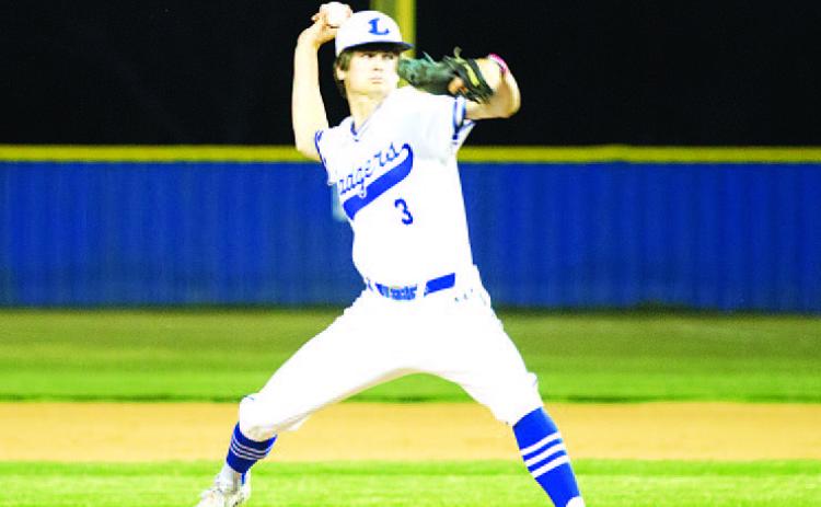 HUNTER KING | DISPATCH RECORD Calum Mitchell was very good in relief for the Badgers once again last week.