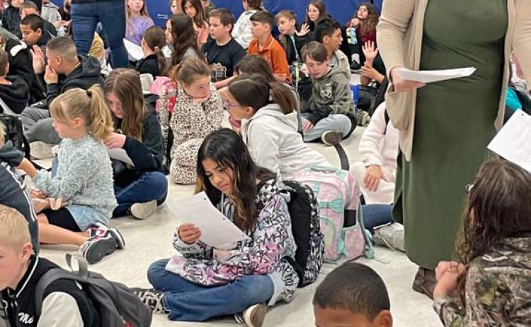 Taylor Creek Elementary recently celebrated Month of the Military Child. Students took place in several events as well as an essay contest. courtesy photo |Taylor Creek elementary