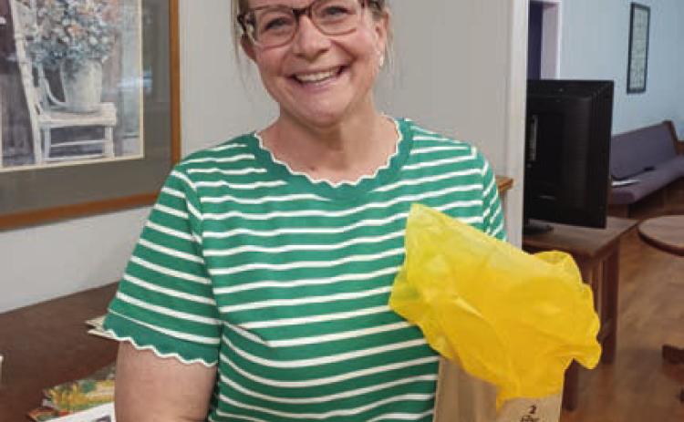 Burnet County AgriLife Extension Agent Kelly Tarla enlightened L-M Garden and Civic Club members with a presentation on native trees in the Texas Hill Country. COURTESY PHOTO