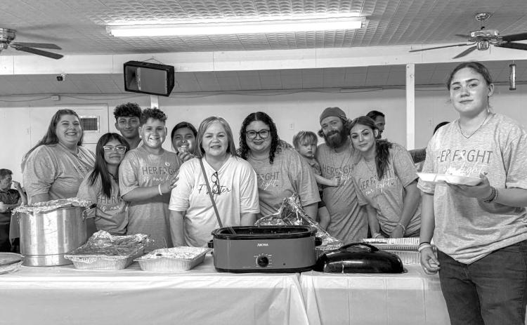 A June 28 fundraiser to benefit Lampasas mother and wife Teresa Sanchez, left of center, was deemed a success. Event organizers reported $8,000 was raised for ongoing cancer treatment and family expenses. courtesy photo