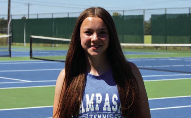 Name: Eva Lowe Class: Freshman Sport: Tennis Favorite Athlete: Serena Williams Favorite Hobby: Reading Favorite Food: Chicken Alfredo Favorite Movie: White Chicks