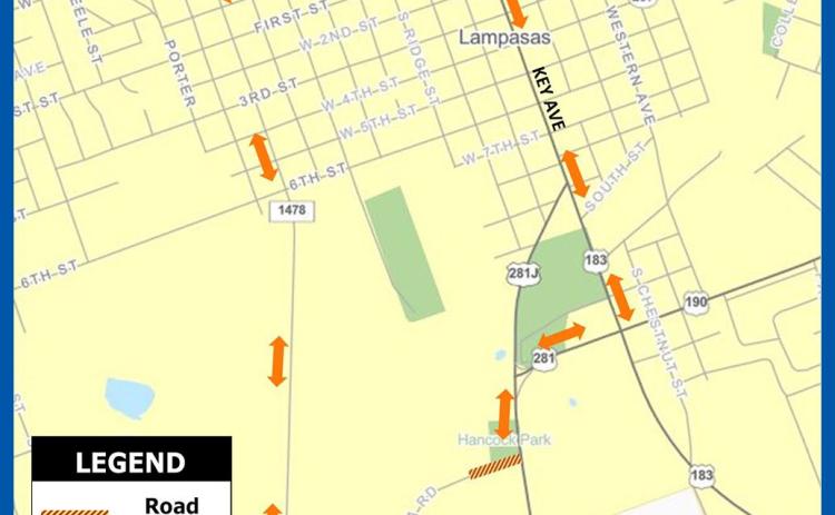 TxDOT announces temporary closure of Naruna Road near golf course