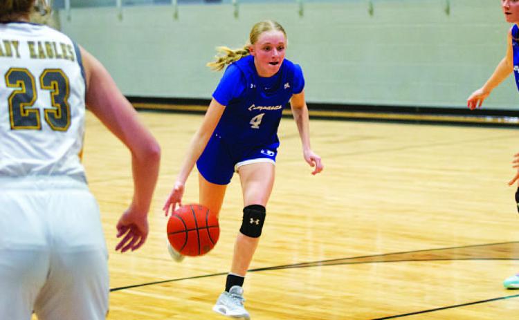 HUNTER KING | DISPATCH RECORD Adalya White received All-Tournament honors for her performance in Childress.