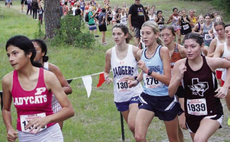 Nyla Long races against the competition at the regional meet. COURTESY PHOTO