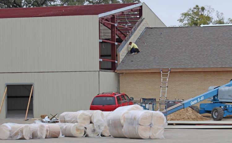 Construction began in October at the site of a new Family Life Center for the First Street Church of Christ. joycesarah mccabe | dispatch record