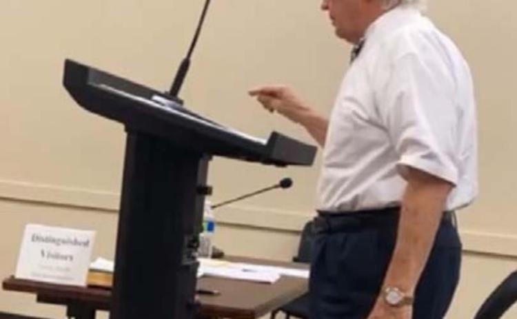 Certified public accountant Jack Clark addresses the Kempner City Council about matters related to financial record-keeping for the city. CITY OF KEMPNER TEXAS FACEBOOK PAGE