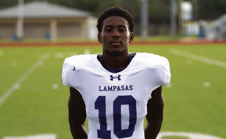 Name: Antar Chestnut Class: Senior Sport: Football Favorite Teacher or Coach: All of them Favorite Place in Lampasas: Putters and Gutters One Person You Look Up To: My dad Main Goal This Season: Make playoffs