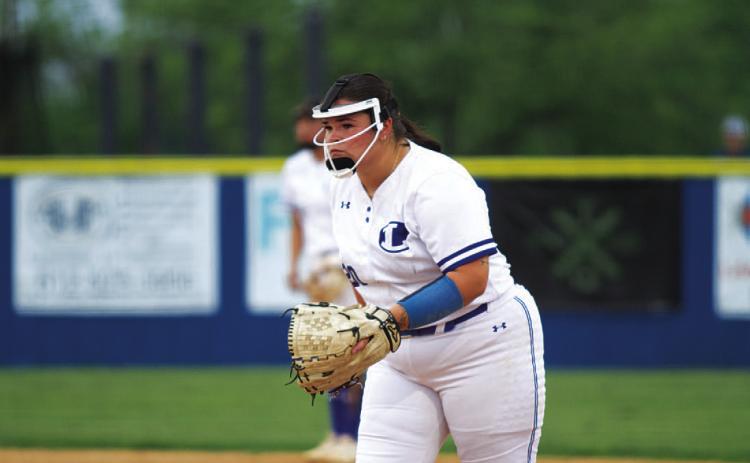 HUNTER KING | DISPATCH RECORD Amari Munoz steps into defensive position against China Spring in the playoffs.