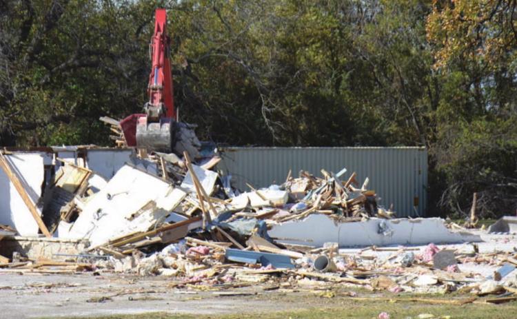 The Calvary Baptist Church building at 615 Central Texas Expressway has been demolished to make way for a new structure. The congregation is holding Sunday services temporarily at Quality Inn. MONIQUE BRAND | DISPATCH RECORD