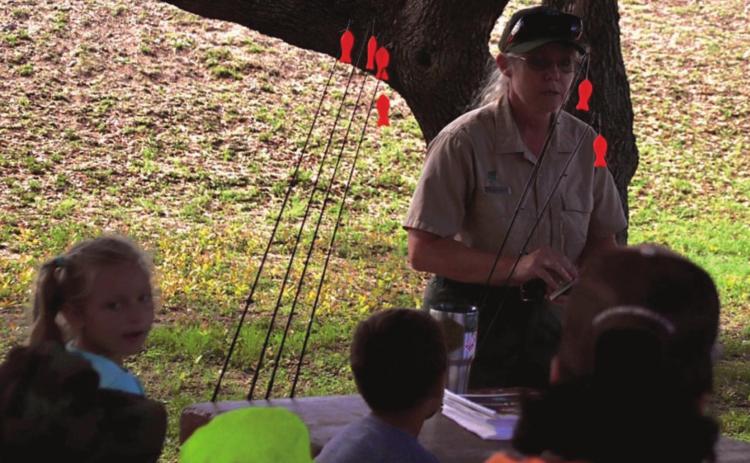 Library hosts ‘Fishing 101’ tutorial at W.M. Brook Park