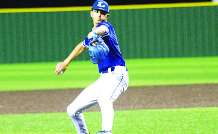 HUNTER KING | DISPATCH RECORD Kade Landry pitched well in relief of JT Posten last Friday night.