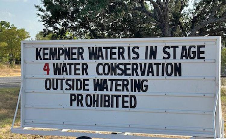 Although the city of Lampasas returned to Stage 3 conservation measures after the emergency water situation was resolved, the city of Kempner and KWSC customers remain under Stage 4 restrictions. Significant rainfall is needed to refill area lakes and reservoirs to relieve drought conditions. joycesarah mccabe | dispa tch record