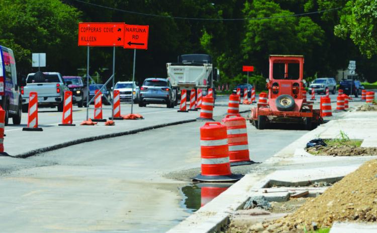 Traffic was reduced to one lane of travel in each direction last week along U.S. Highway 281, as construction continues. ERICK MITCHELL | DISPATCH RECORD