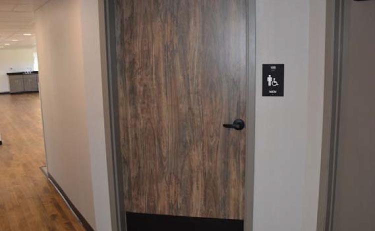 HUNTER KING | DISPATCH RECORD Bathrooms are now available on both floors of the Hostess House, and they are a new addition upstairs.