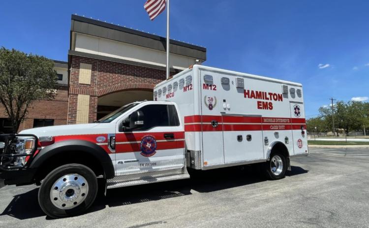 Hamilton County Hospital District EMS has been approved by the county to provide ambulance services for Lampasas County residents. COURTESY PHOTO