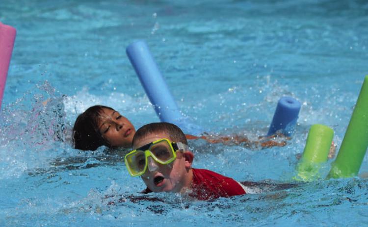 Rules listed for the city pools do not seem to permit the use of swim noodles and other recreational flotation devices, but city staff said they can be used only during lap swimming and aerobics. A number of Lampasas residents have protested the rules and new fees the City Council instituted earlier this spring. FILE PHOTO