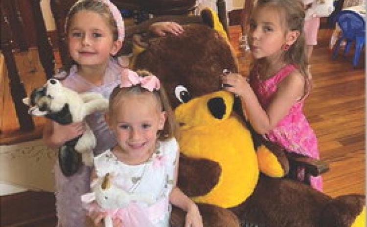 These girls and their stuffed animals had plenty of fun at the 2024 Teddy Bear Tea Party. Reservations for this year’s event may be made by calling the museum at 512-556-2224. COURTESY PHOTO