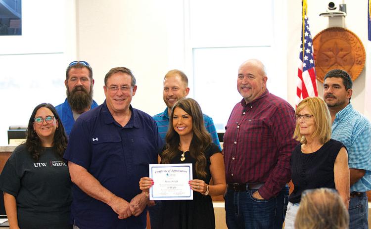 Recognizing 20 years of service to the city