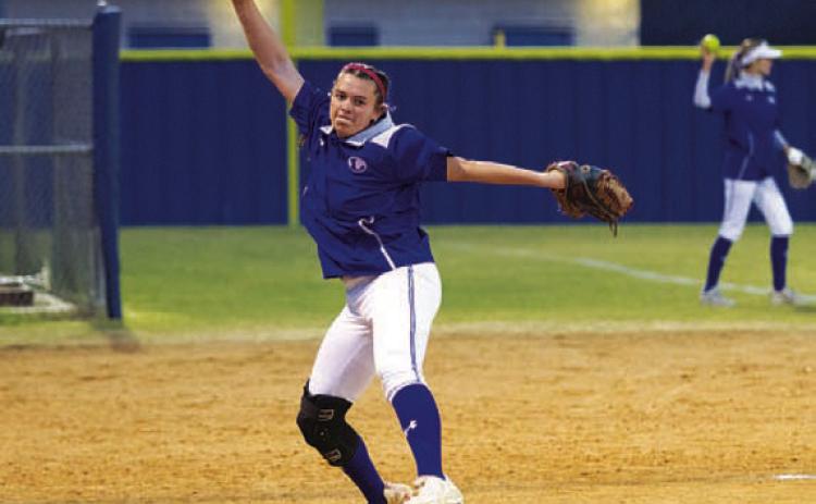 Expect Brooklyn Farmer to be strong in the circle for Lampasas. HUNTER KING | DISPATCH RECORD