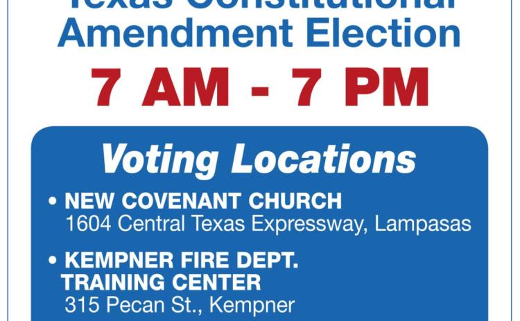 Amendment election is Nov. 2